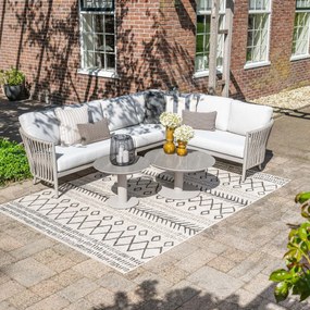 Garden Impressions Devin loungeset hoek 6-delig - Monte Carlo loungetafels