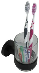 Plieger Vigo glashouder met glas mat zwart