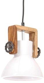 vidaXL Hanglamp industrieel rond 25 W E27 19 cm wit