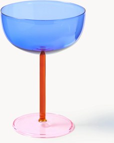 Mondgeblazen champagneglazen Karisa, 4-delig