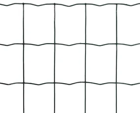 vidaXL Euro hek 10x1,2 m staal groen