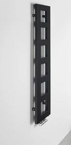 Sapho Block radiator mat zwart 28x133cm 353W