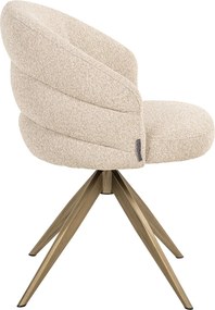 Richmond Interiors Zendaya Draaibare Eetkamerstoel Beige