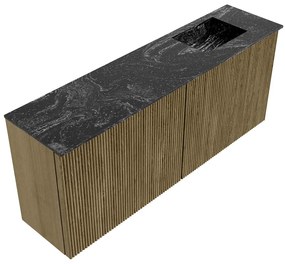 Mondiaz Joya DLux 100cm toiletmeubel dusk met wastafel faye rechts zonder kraangat lava