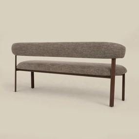 Eetkamerbank Walnoot Met Grove Stof 180 Cm