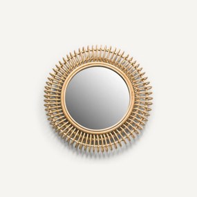Spiegel in rotan, Tarsile, rondø60 cm