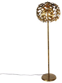Vintage vloerlamp antiek goud 45 cm 2-lichts - Linden Klassiek / Antiek E27 Binnenverlichting Lamp
