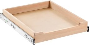 VEVOR Uitschuifbare ladekast (432 x 533 x 76 mm) met softclose-mechanisme, houten schuiflade aan de onderkant en zijkant, voor keuken, voorraadkast, badkamer