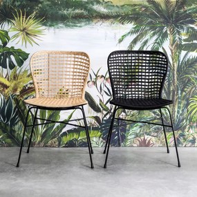 Must Living Bahamas Retro Eetkamerstoel Loom Naturel