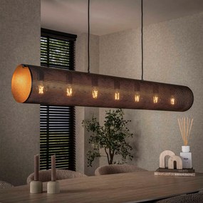 Hanglamp Koker Geperforeerd Staal 145 Cm
