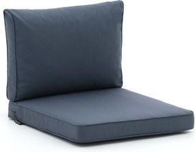 Loungekussen Tuin | Blauw/Grijs-Antraciet | Outdoor Textiel | Madison | 60x60cm | Kees Smit Tuinmeubelen