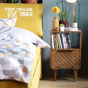Retro Nachtkastje Mangohout - 40x29x67cm.