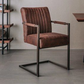 Tower Living Armstoel Donkerbruin Ferro