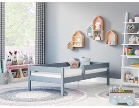 Peuter Grijs Eenpersoonsbed Filip - Voor Kinderen Kinderen Peuter Junior 5056231751896 Children's Beds Home, 140 x 70, Geen, Geen Children's Beds Home