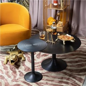 Bold Monkey Hypnotising Bijzettafel - Rond - Zwart