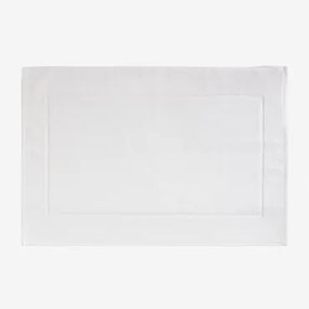 Rechthoekig Badmat 55x80 Cm Van Selyra-katoen Wit - Sklum