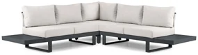 Hoek loungeset 5 personen Aluminium Grijs  Lifestyle Garden Furniture Lorenzo