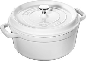 Staub La Cocotte Cocotte 24 cm / 3,7 l, Rond, Puur wit - La Cocotte - Staub