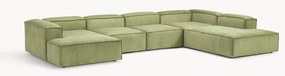 Modulaire U-bank Lennon van corduroy