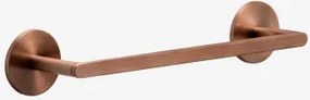 Toiletrolhouder Met Zelfklevende Wandbevestiging En Stang Voor Badkamer Van Roestvrij Staal Caldrumi Roze Goud Geborsteld & ↔︎ 30 Cm - Sklum
