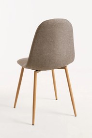 Set 4 Teok Stoffen Stoelen