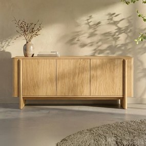 Eiken Dressoir Scandinavisch - 160x42x75cm.