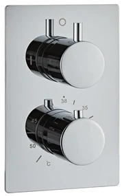 Saniclear Cube inbouw regendouche met inbouw douchekop 30x30cm chroom