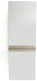 Spiegel met legplank, in ijzermetaal, H170cm, Ovata