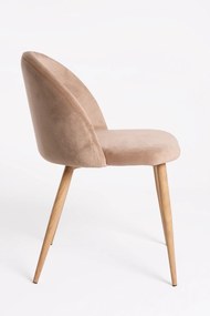 Set 4 Vint Fluwelen Stoelen