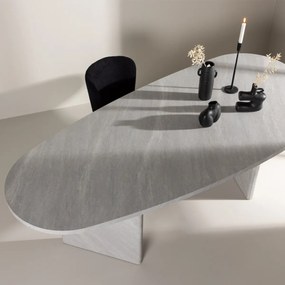 Organische Eettafel Groot Wit - 100 X 220cm.