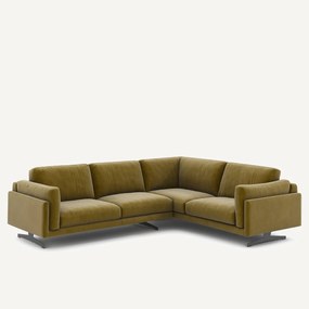 Hoekbank fluweel, César