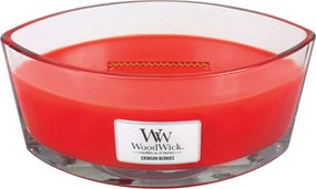 WoodWick geurkaars - Ellipse HearthWick Flame - Crimson Berries