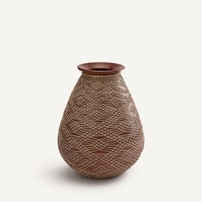 Vaas in aardewerk, H42 cm, Mavazi