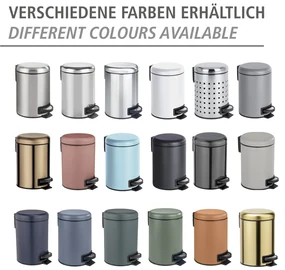Wenko Leman afvalemmer 3 liter RVS goud mat