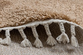 Tapijt BERBER 9000 ROND beige, Berber marokkaanse shaggy