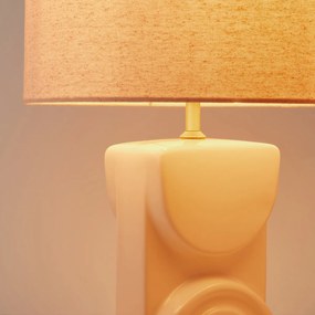 Lamp in keramiek en linnen, Topia