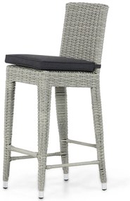 Garden Collections York Barchair New Grey Wicker Grijs