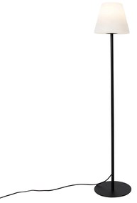 Smart buiten vloerlamp zwart incl. Wifi A60 - Virginia Modern E27 IP44 Buitenverlichting ovaal