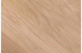 Goossens Excellent Salontafel Ferris rond, hout eiken blank, elegant chic, 50 x 37 x 50 cm