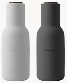 Zout- en pepermolen Bottle Grinder met walnootdeksel, 2-delig