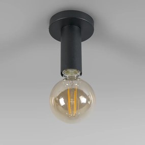 Moderne plafondlamp zwart 13 cm - Facil