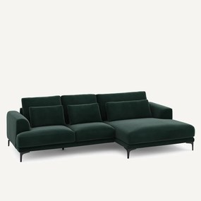 XL hoekbank rechts in fluweel, MARSILE