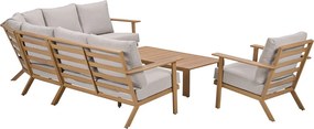 Garden Impressions Ariane loungeset 6-delig - light teak look
