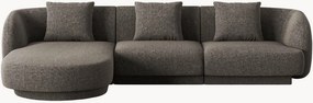 Chenille hoekbank Tulum (4-zits)