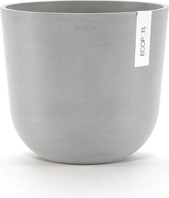 Ecopots bloempot Oslo 25 - Rond - White Grey - Diameter 25 x H21,8 cm