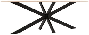 Goossens Excellent Eettafel Floyd, Semi ovaal 240 x 120 cm