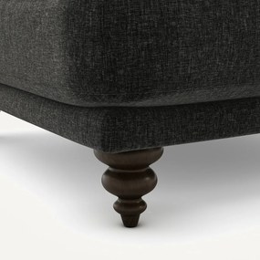 Voetenbank van fluweel chenille, Lazare