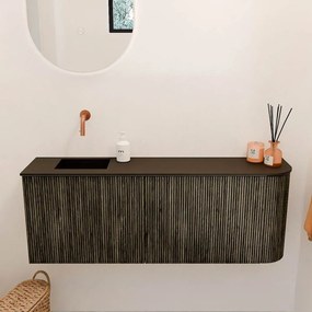 Mondiaz Joya 110cm toiletmeubel ronding rechts shadow met wastafel faye links zonder kraangat urban