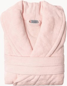 Katoenen badjas met sjawl-kraag Unisex Cherry Pink