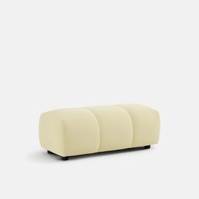 XL poef, in gewatteerde stof, lengte 109 cm, NURIA